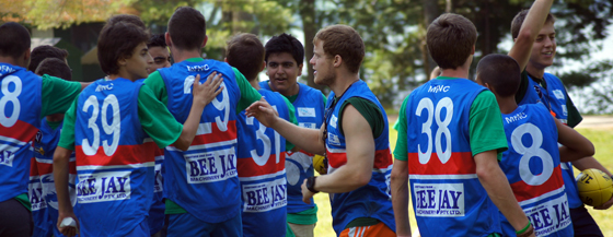 Australian Football at Camp