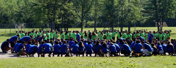 Color Games – Blue and Green Teams